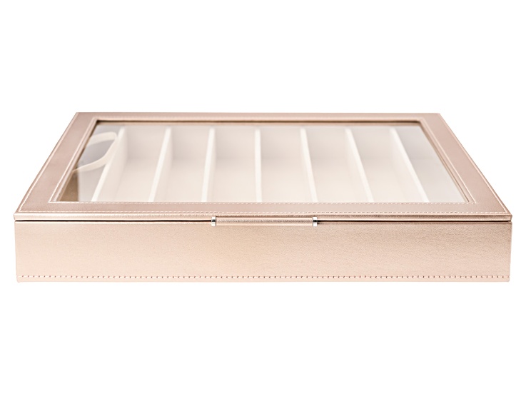 WOLF Large Necklace & Bracelet Box with Window and LusterLoc (TM