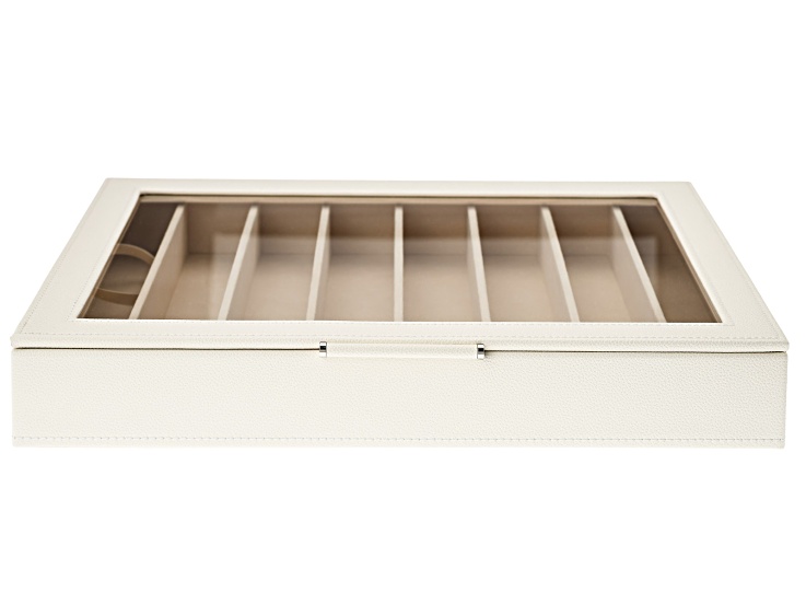 WOLF Large Necklace & Bracelet Box with Window and LusterLoc (TM