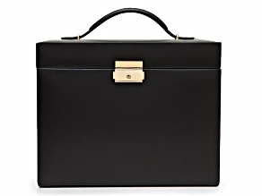 Heritage Medium Jewelry Box in Black By Wolf