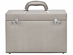 Heritage Jewelry Armoire in Pewter By Wolf