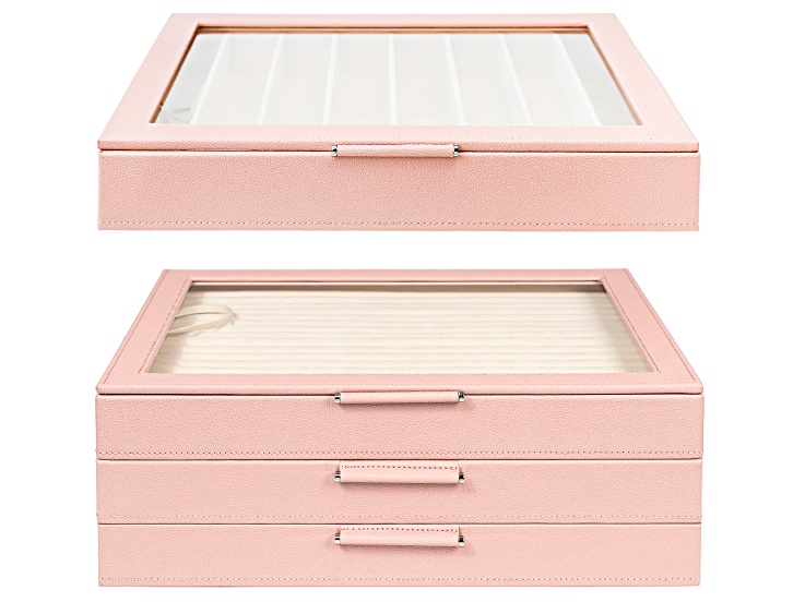 アイドル MAMAMOO Rose gold Cubic Stone BOX WOLF Large Jewelry Box & Large Necklace/Bracelet Box and LusterLoc