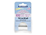 ColourCraft Wire, 22 gauge Silver Plated Tarnish Resistant, 20 yd spool