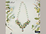 Crystal Lane DIY Assorted Pastel Colors 8mm Pears 7" Glass Garden Bead Strand