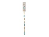 Crystal Lane DIY Assorted Pastel Colors 8mm Pears 7" Glass Garden Bead Strand