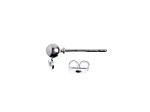 John Bead Must Have Findings 16x5mm Silver Tone Brass Earring Post Balls 12 Pieces