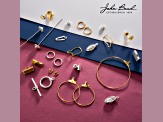 John Bead Must Have Findings 16x5mm Silver Tone Brass Earring Post Balls 12 Pieces