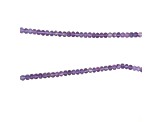 AMETHYST RONDELLE BEADS 4 x 4.5 - 4 x 5.5 MM BEAD SHORT STRAND, APPROX 18 INCHES