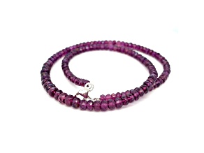 Rhodolite Faceted Bead 4-5 mm Strand, approx 16 inches with clasp