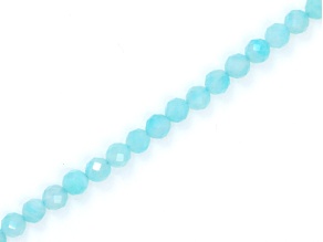 Amazonite 3.5mm Faceted Rounds Bead Strand, 12.5" strand length