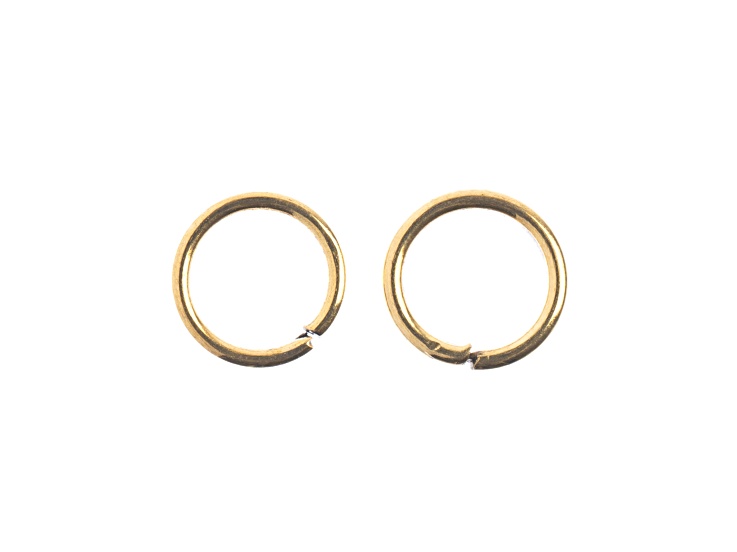John Bead Must Have Findings 6mm Antique Gold Tone Iron Jump Rings 142 Pieces