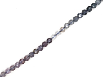 Picture of Ombre Blue Spinel 3.5mm Faceted Rounds Bead Strand, 13" strand length