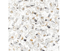 Czech Glass 4/0 Seed Beads Silver Lined Crystal 24 Gram Vial