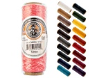 Gudebrod 0.38mm Pink 3ply Waxed Beading Thread 500ft