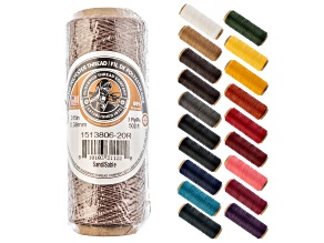 Gudebrod 0.38mm Sand Color 3ply Waxed Beading Thread 500ft