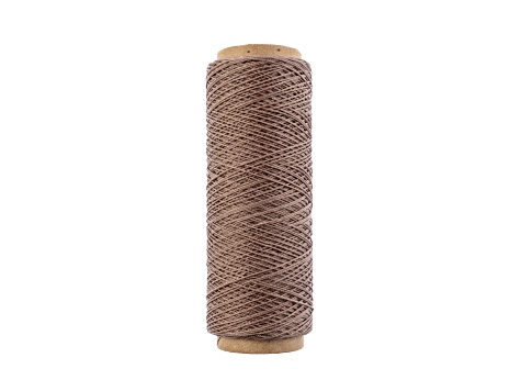 Gudebrod 0.38mm Sand Color 3ply Waxed Beading Thread 500ft