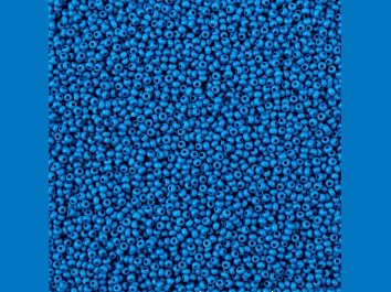 Picture of John Bead Czech Glass 11/0 Seed Beads Terra Intensive Matte Blue 23 Gram Vial