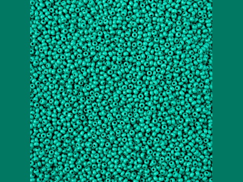 John Bead Czech Glass 11/0 Seed Beads Terra Intensive Matte Dark Green 23 Gram Vial