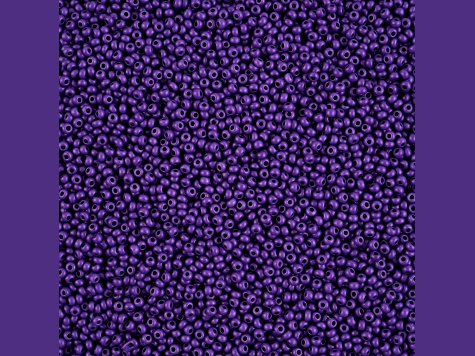 John Bead Czech Glass 11/0 Seed Beads Terra Intensive Matte Purple 23 Gram Vial