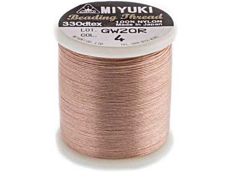 Miyuki Size B Blush Nylon Beading Thread 50m