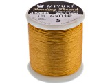 Miyuki Size B Gold Nylon Beading Thread 50m