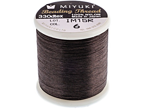 Miyuki Size B Brown Nylon Beading Thread 50m