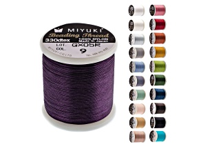 Miyuki Size B Purple Nylon Beading Thread 50m
