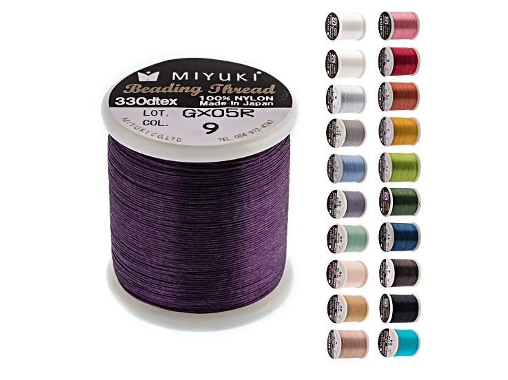Miyuki Nylon Beading Thread B, Grey Slate (50 meter spool)