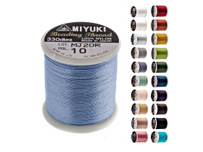Miyuki Size B Light Blue Nylon Beading Thread 50m