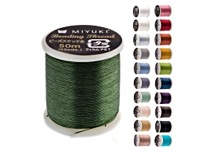 Miyuki Size B Green Nylon Beading Thread 50m