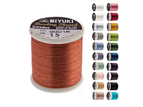 Miyuki Size B Nutmeg Nylon Beading Thread 50m