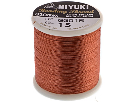 Miyuki Size B Nutmeg Nylon Beading Thread 50m