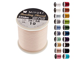 Miyuki Size B Light Pink Nylon Beading Thread 50m