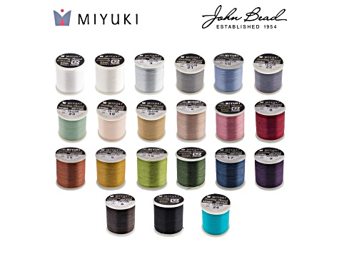 Miyuki Size B Grey Slate Nylon Beading Thread 50m