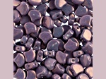 John Bead 7.5mm White Metallic Amethyst Luster Color Czech Glass Ginkgo Leaf Beads 50 Grams