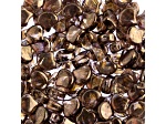 John Bead 7.5mm Transparent Gold Smokey Topaz Luster Color Czech Glass Ginkgo Leaf Beads 50 Grams