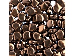 John Bead 7.5mm Jet Dark Bronze Color Czech Glass Ginkgo Leaf Beads 50 Grams