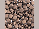 John Bead 7.5mm Jet Dark Bronze Matte Color Czech Glass Ginkgo Leaf Beads 50 Grams