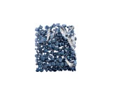 John Bead 7.5mm Metallic Suede Blue Color Czech Glass Ginkgo Leaf Beads 50 Grams