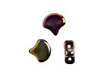 John Bead 7.5mm Crystal Vitex Color Czech Glass Ginkgo Leaf Beads 50 Grams