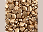 John Bead 7.5mm Metallic Flax Matte Color Czech Glass Ginkgo Leaf Beads 50 Grams