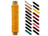 Gudebrod 0.38mm Gold Color 3ply Waxed Beading Thread Bobbin 75ft