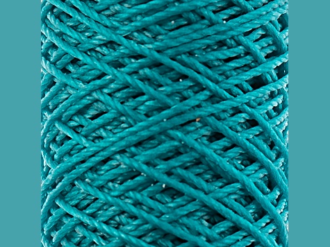 Gudebrod 0.38mm Turquoise Color 3ply Waxed Beading Thread Bobbin 75ft ...