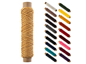 Gudebrod 0.38mm Color 3ply Waxed Beading Thread Bobbin 75ft