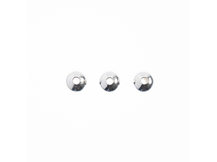 John Bead Must Have Findings 6mm Silver Tone Brass Spacer Beads 44 Pieces