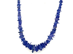 TANZANITE UNCUT BEADS 5.5-1.5 MM BEAD SHORT STRAND, APPROX 18 INCHES