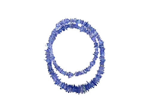 TANZANITE UNCUT BEADS 5.5-1.5 MM BEAD SHORT STRAND, APPROX 18 INCHES