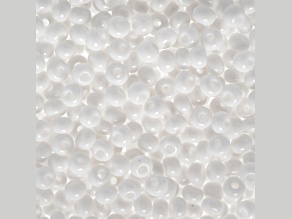 Czech Glass 6/0 Seed Beads White 23 Gram Vial