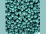 Czech Glass 6/0 Seed Beads Turquoise Color Luster 23 Gram Vial