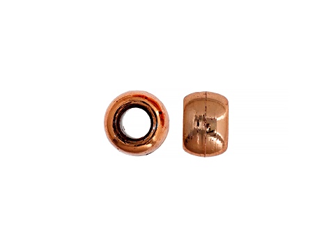9mm Metalized Opaque Copper Color Plastic Pony Beads, 1000pcs