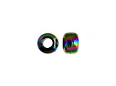 9mm Opaque Iris Black Plastic Pony Beads, 1000pcs